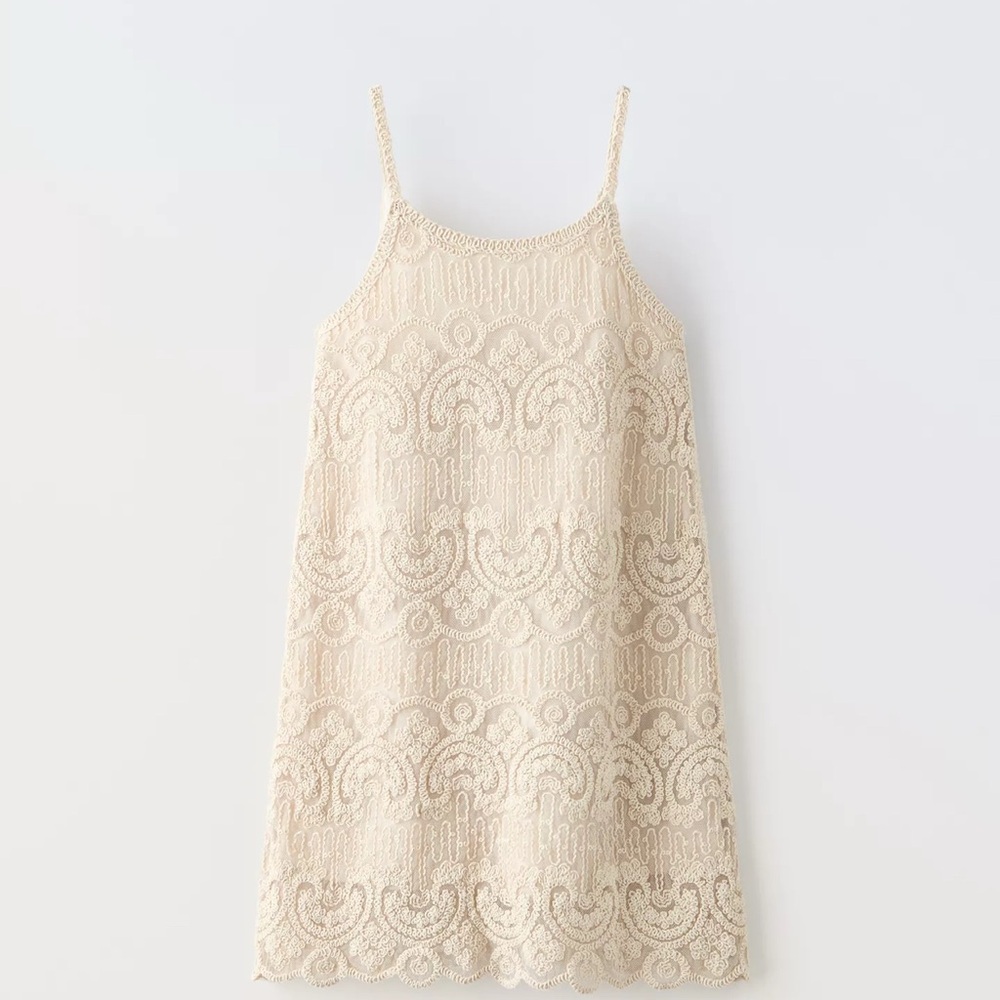 Zara Embroidered Dress